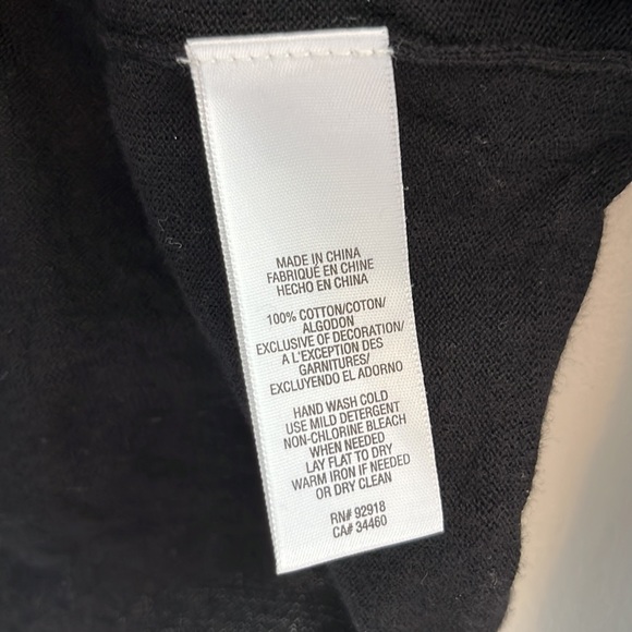 Juicy Couture Black Lightweight Drape Wrap Sweater - Picture 6 of 8